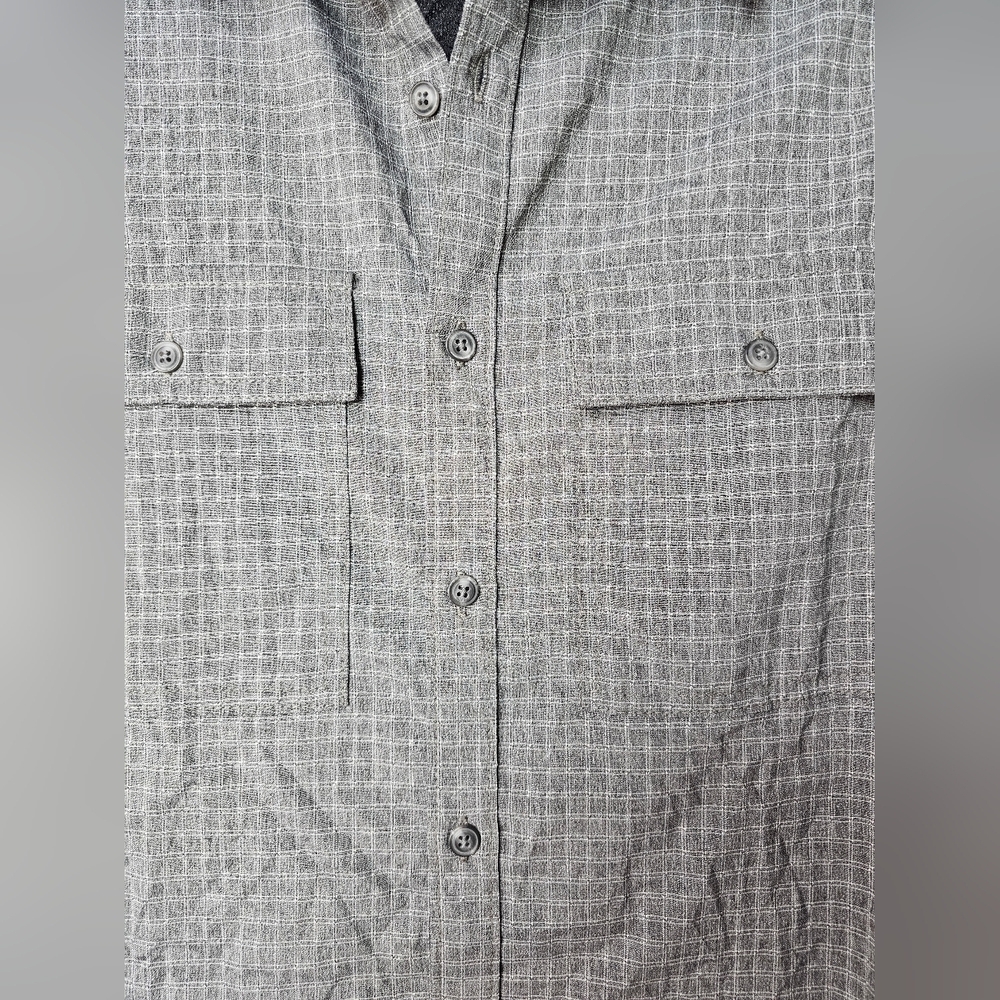 Prana Men's Garvan Long-Sleeve Button-Down Shirt, Charcoal, MED - Picture 7 of 15